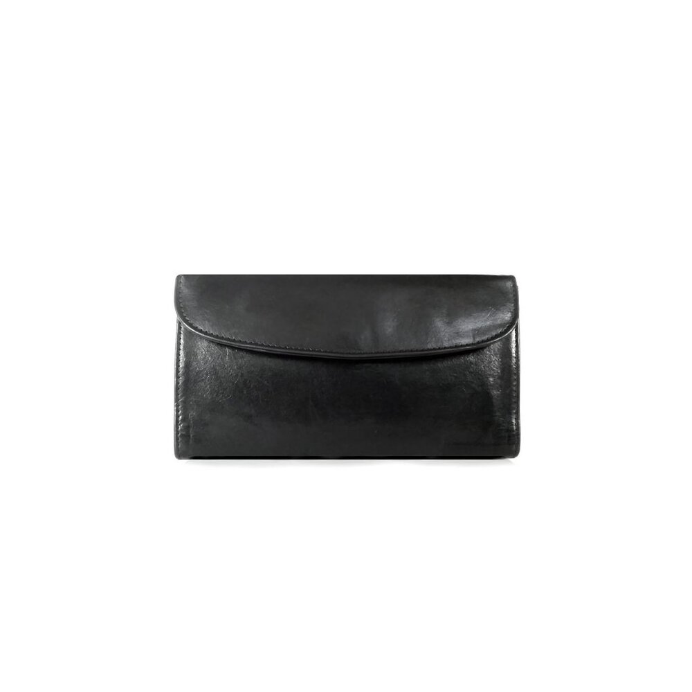 Vintage Coach Water Buffalo Wallet Black Leather 4859